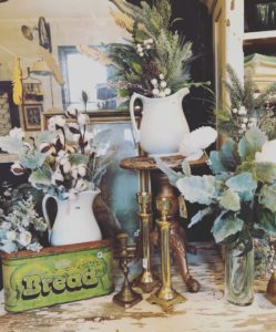 The Junk Parlor - Blowout sale preview items, Vintage signs, flower pots, candle holders