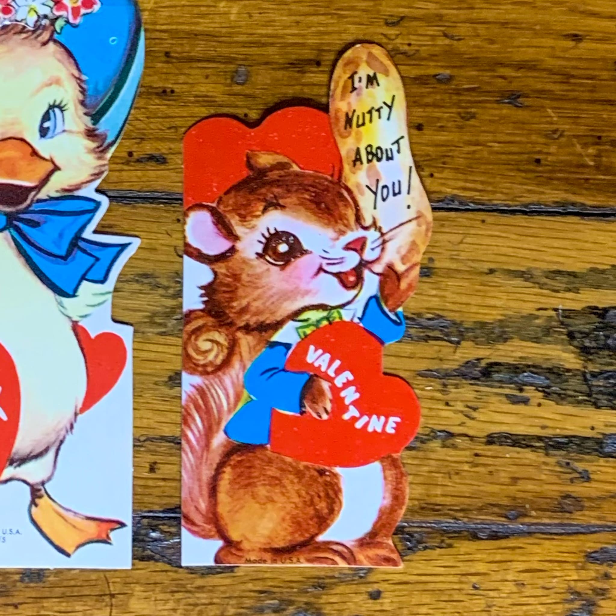 Vintage Valentine Bundle - Dog, Duck, Squirrel