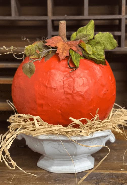 diy paper mache pumpkin the perfect fall craft