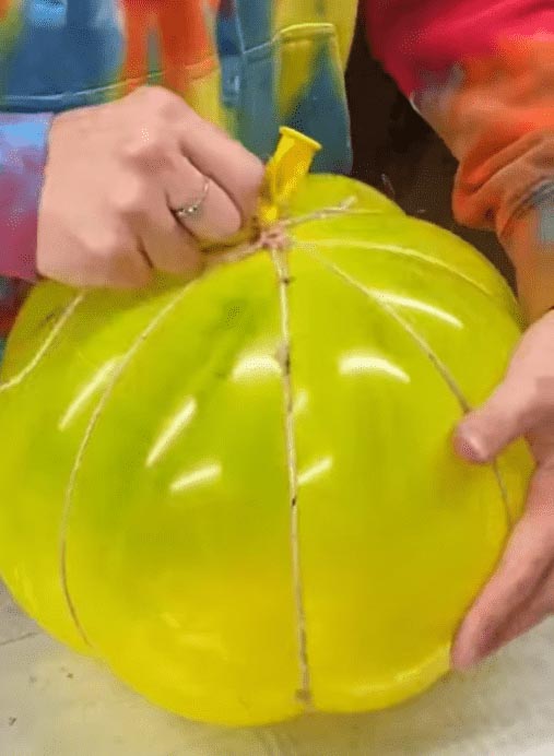 DIY Paper Mache Pumpkin