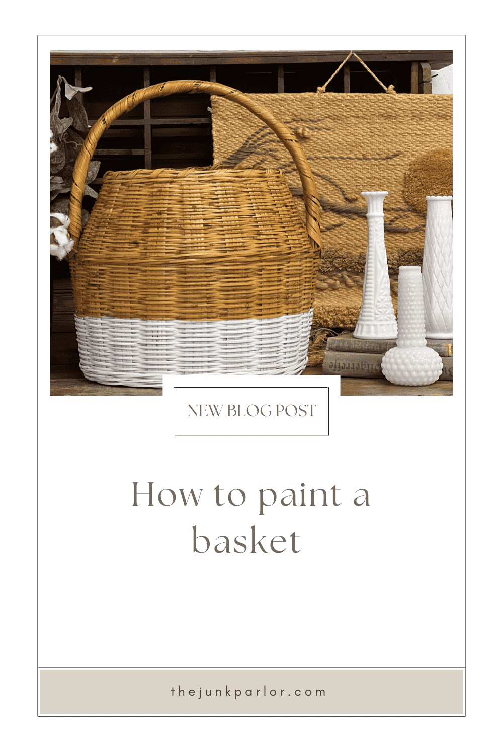 how to paint an old basket