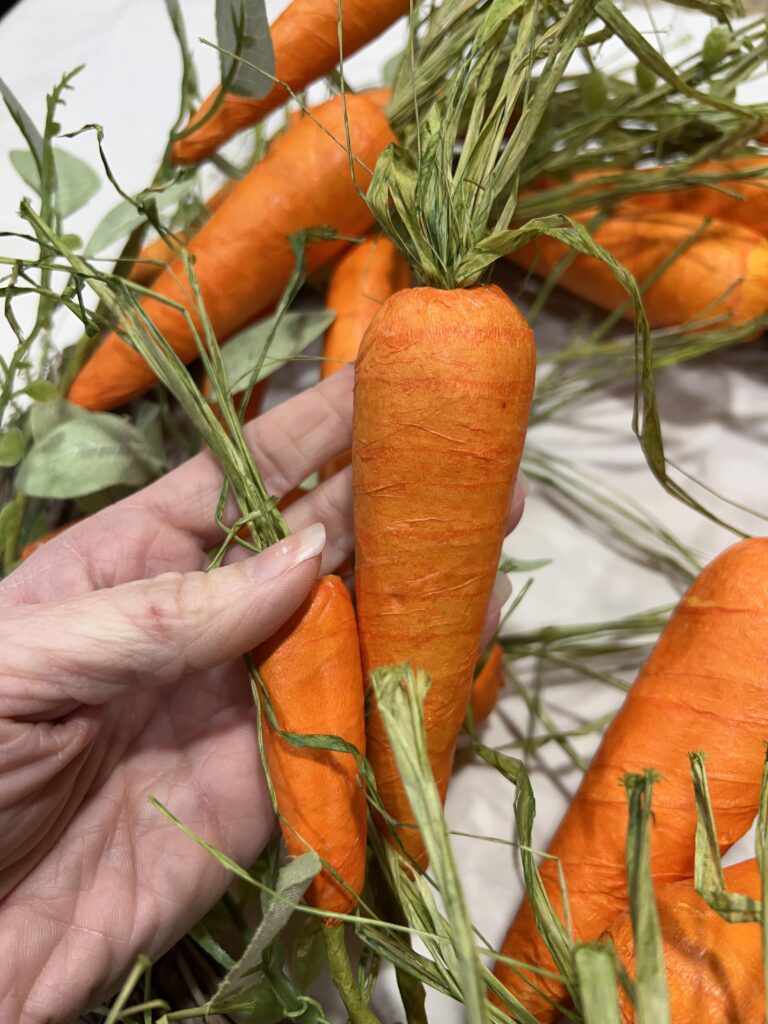 Upclose view of the carrot