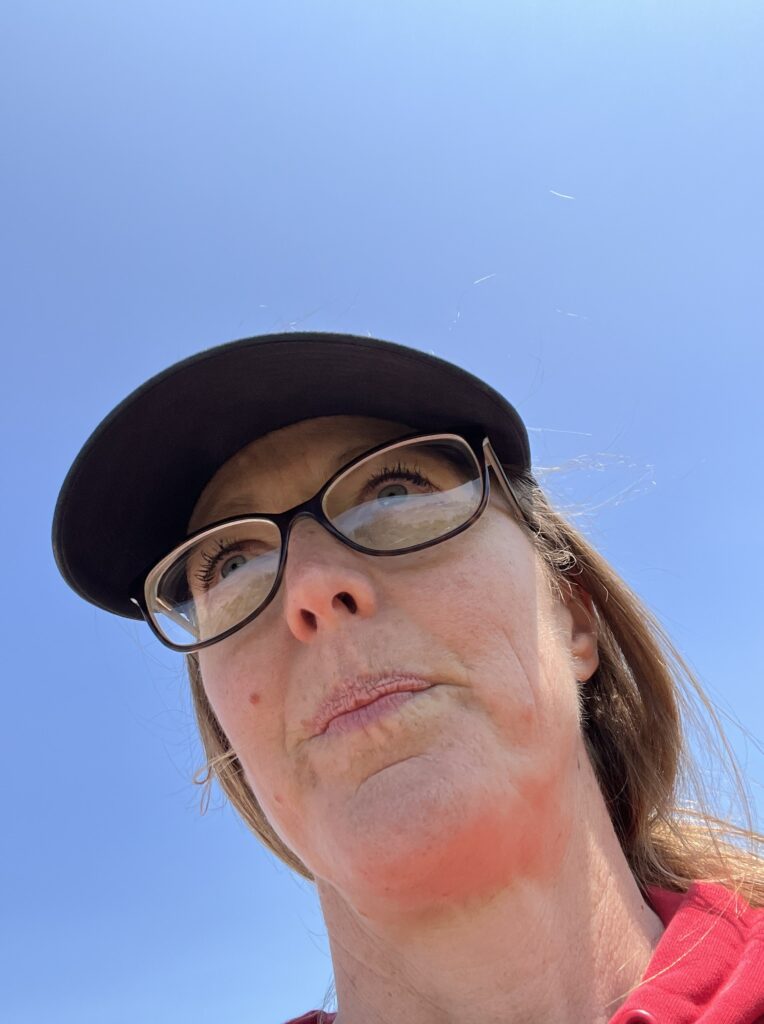 Accidental photo of myself and the sky