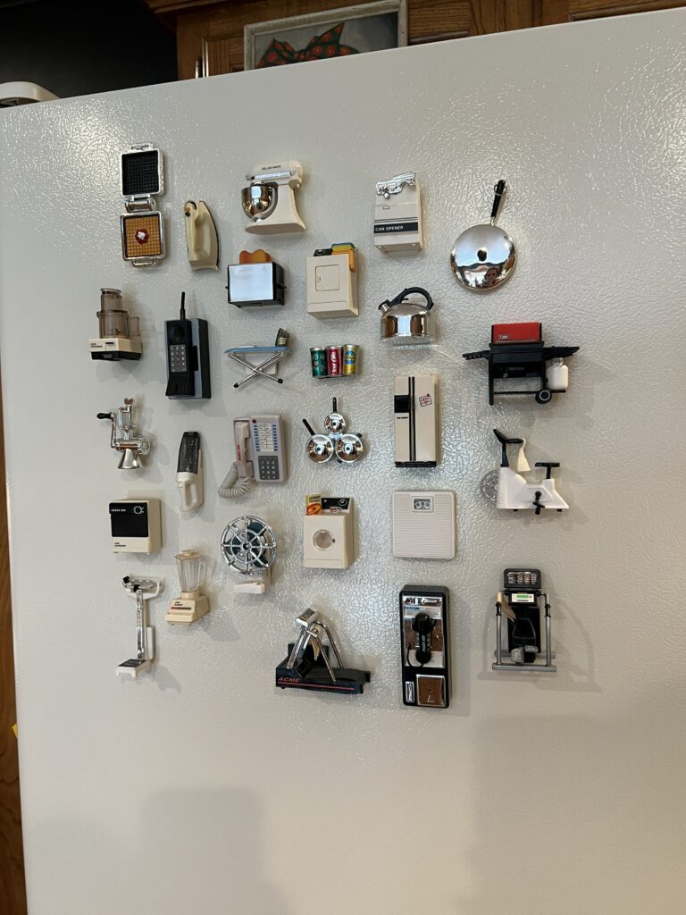Daniel Barrett Mathis @notaminimalist collection of vintage appliance magnets