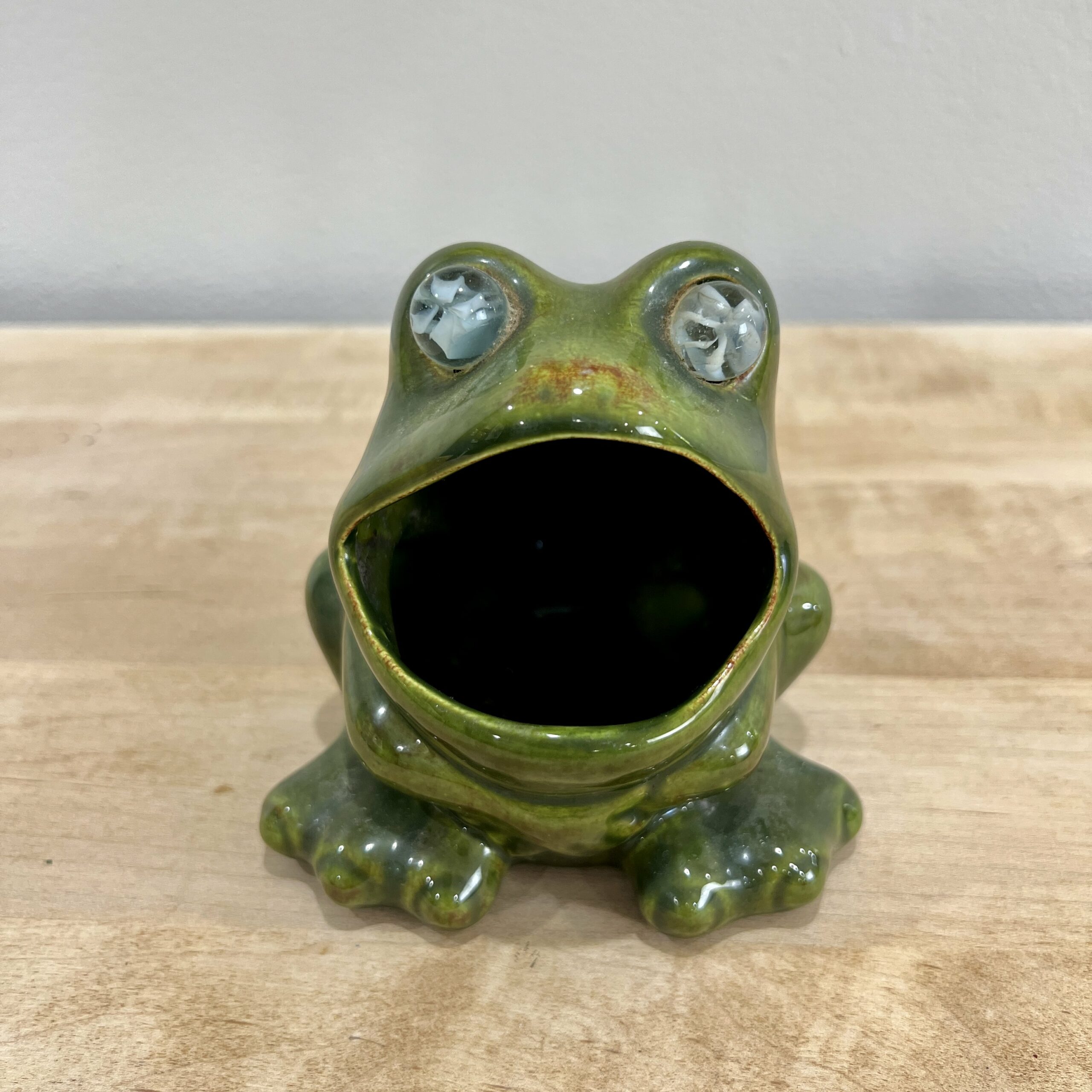 Vintage Ceramic Frog Sponge Holder