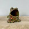 Vintage Ceramic Frog Sponge Holder - The Junk Parlor