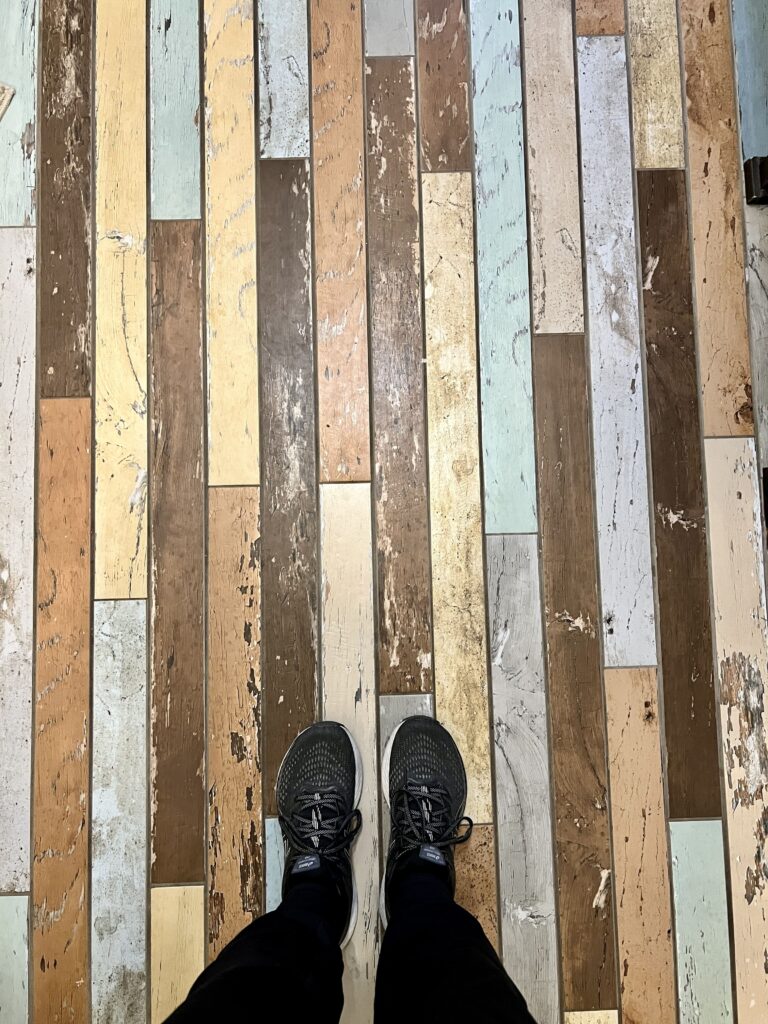 mudroom floors, faux painted boards