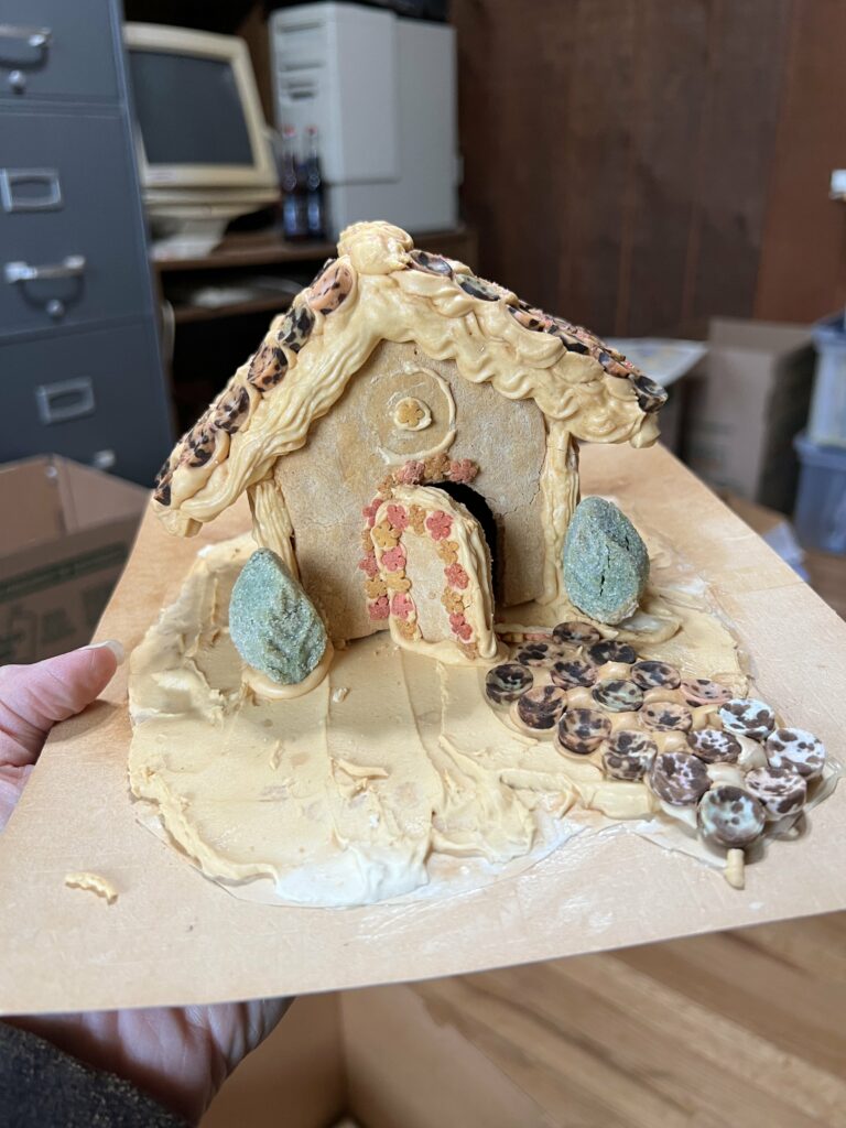 An old ginger bread house the family had saved!!!