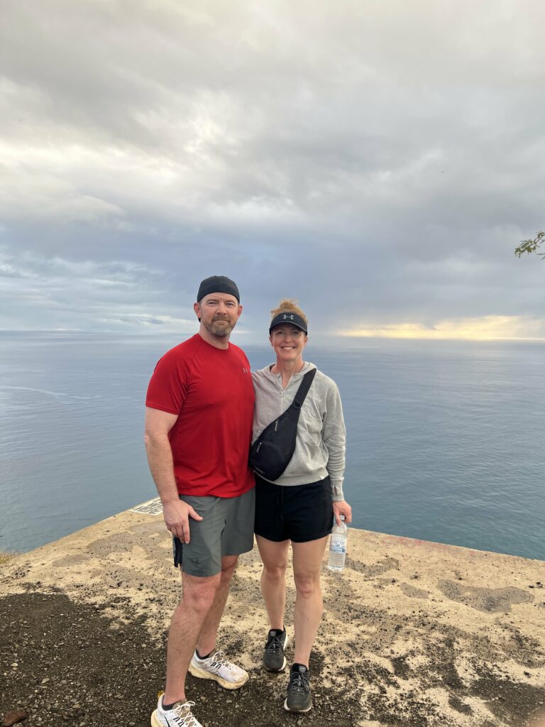 hubby and I on Pink Pillbox Hike