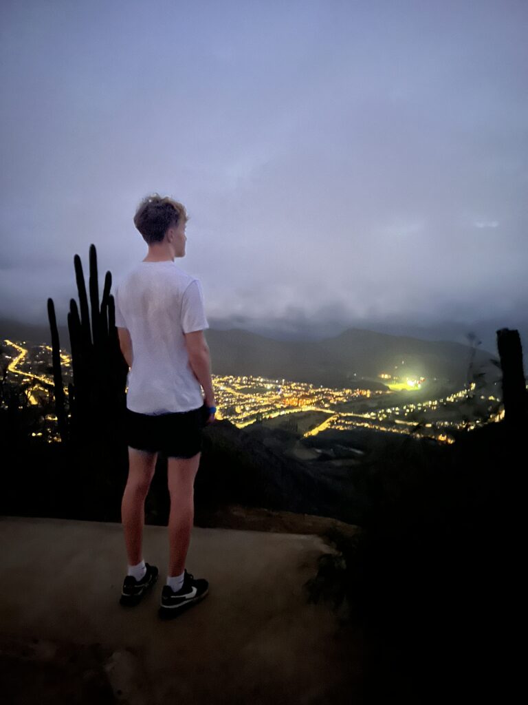 Kash was the first one to the top of KoKo Head, and it was the clearest while it was dark.