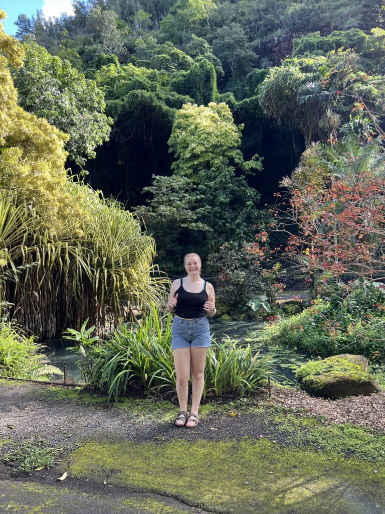 Waimea Falls garden views Kyler