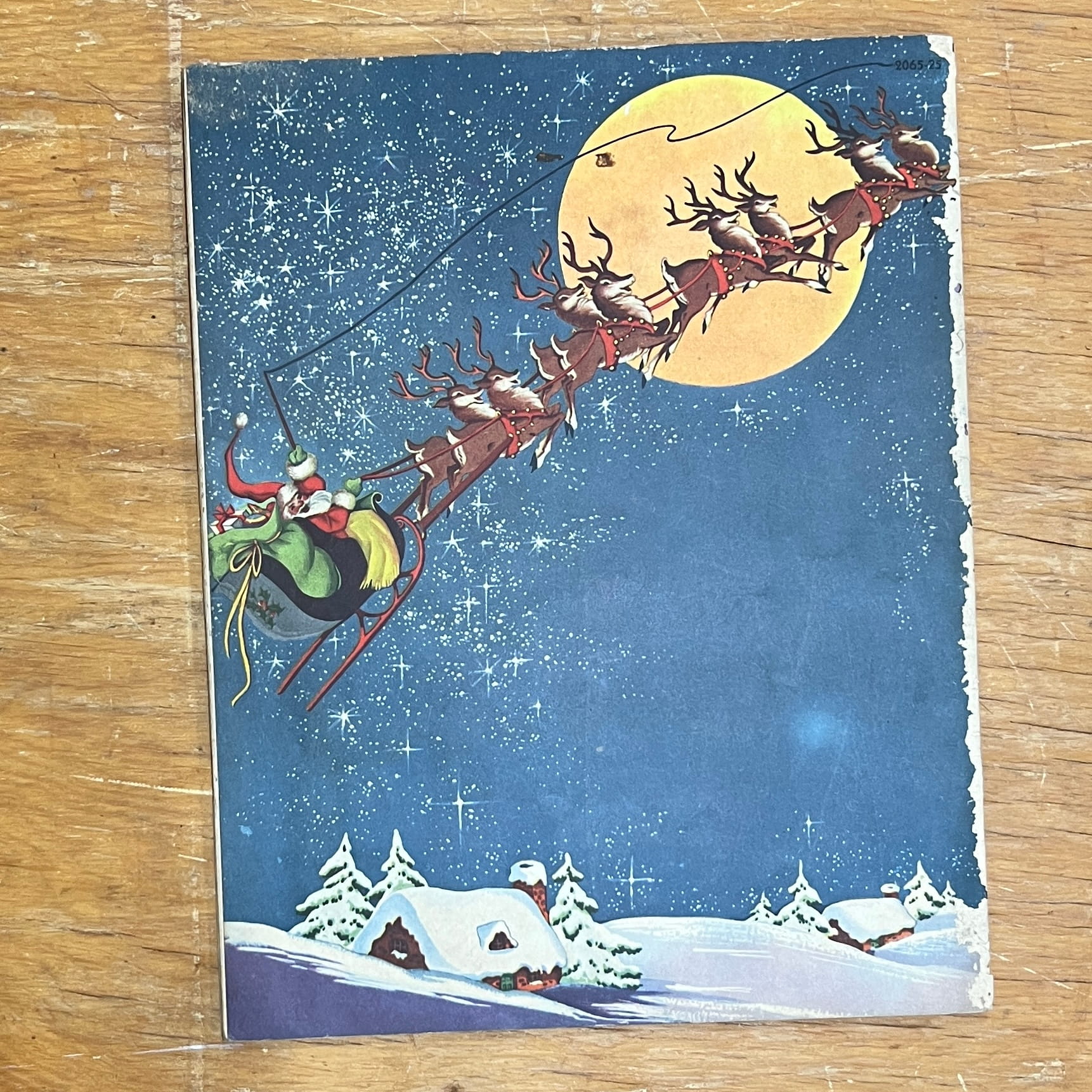 Santa Claus A Fuzzy Wuzzy Picture Story Book 1947 Whitman - Image 12