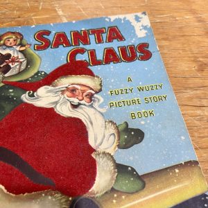 Santa Claus A Fuzzy Wuzzy Picture Story Book 1947 Whitman