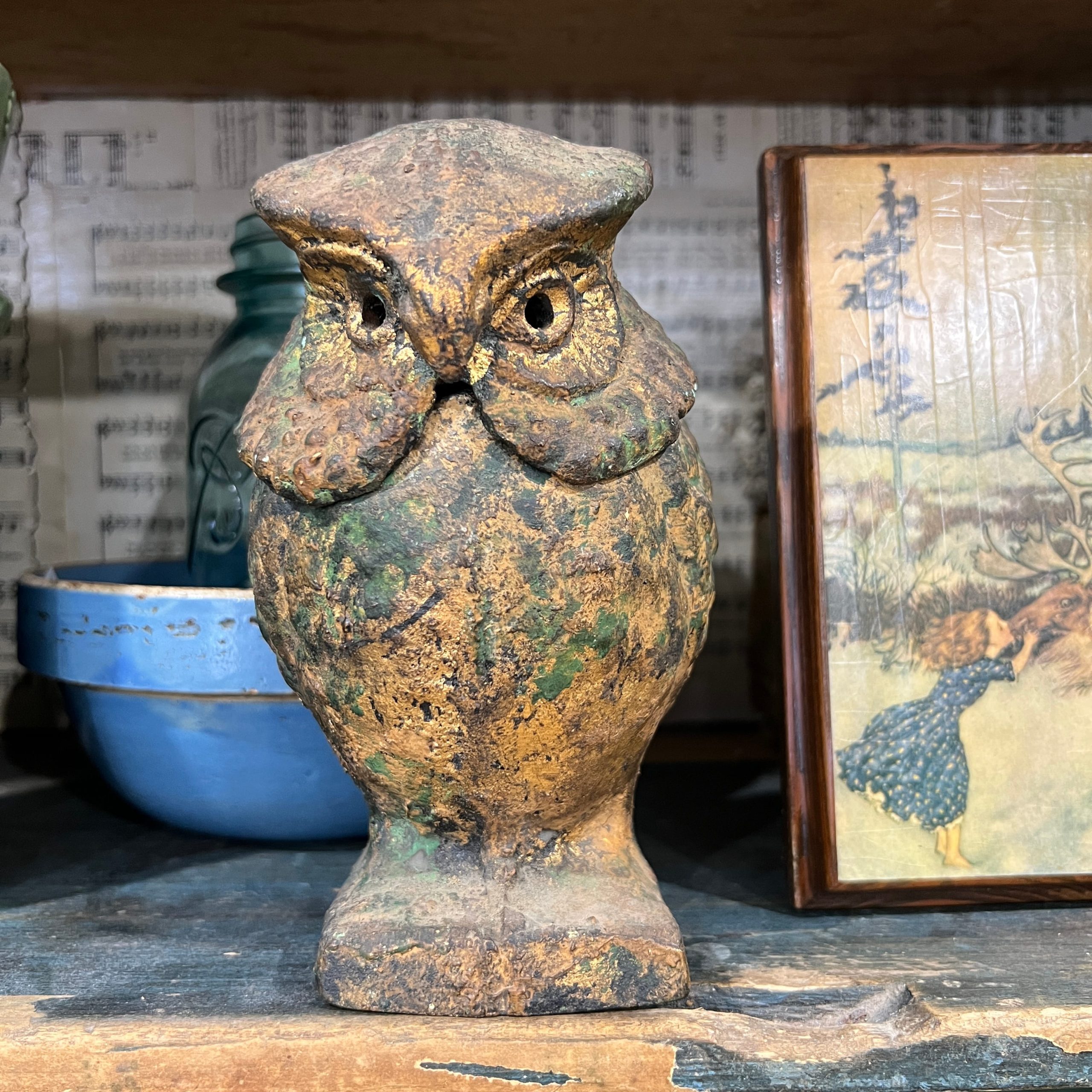 OMC Japan Cast Iron Owl Nodder