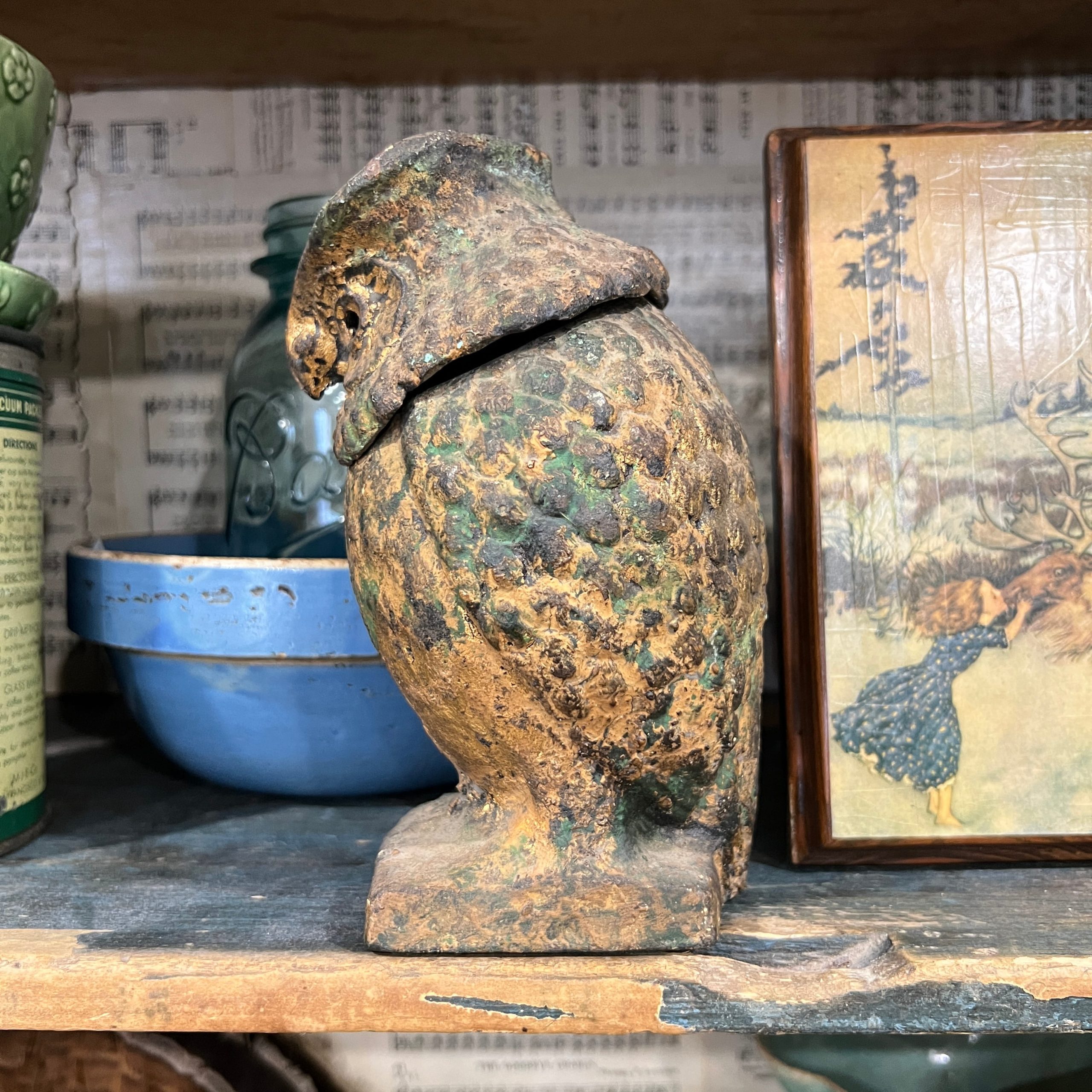 OMC Japan Cast Iron Owl Nodder - Image 2