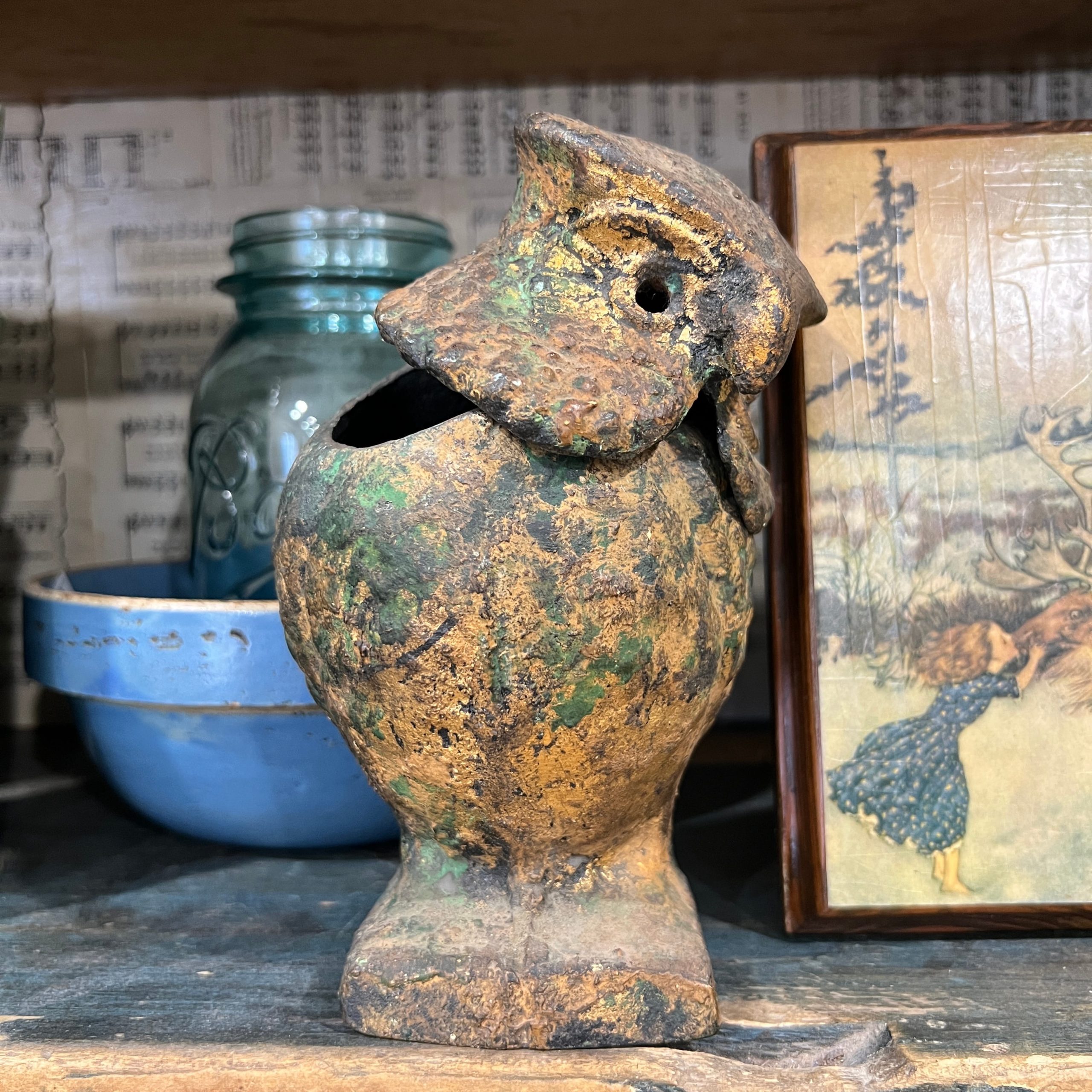 OMC Japan Cast Iron Owl Nodder - Image 11