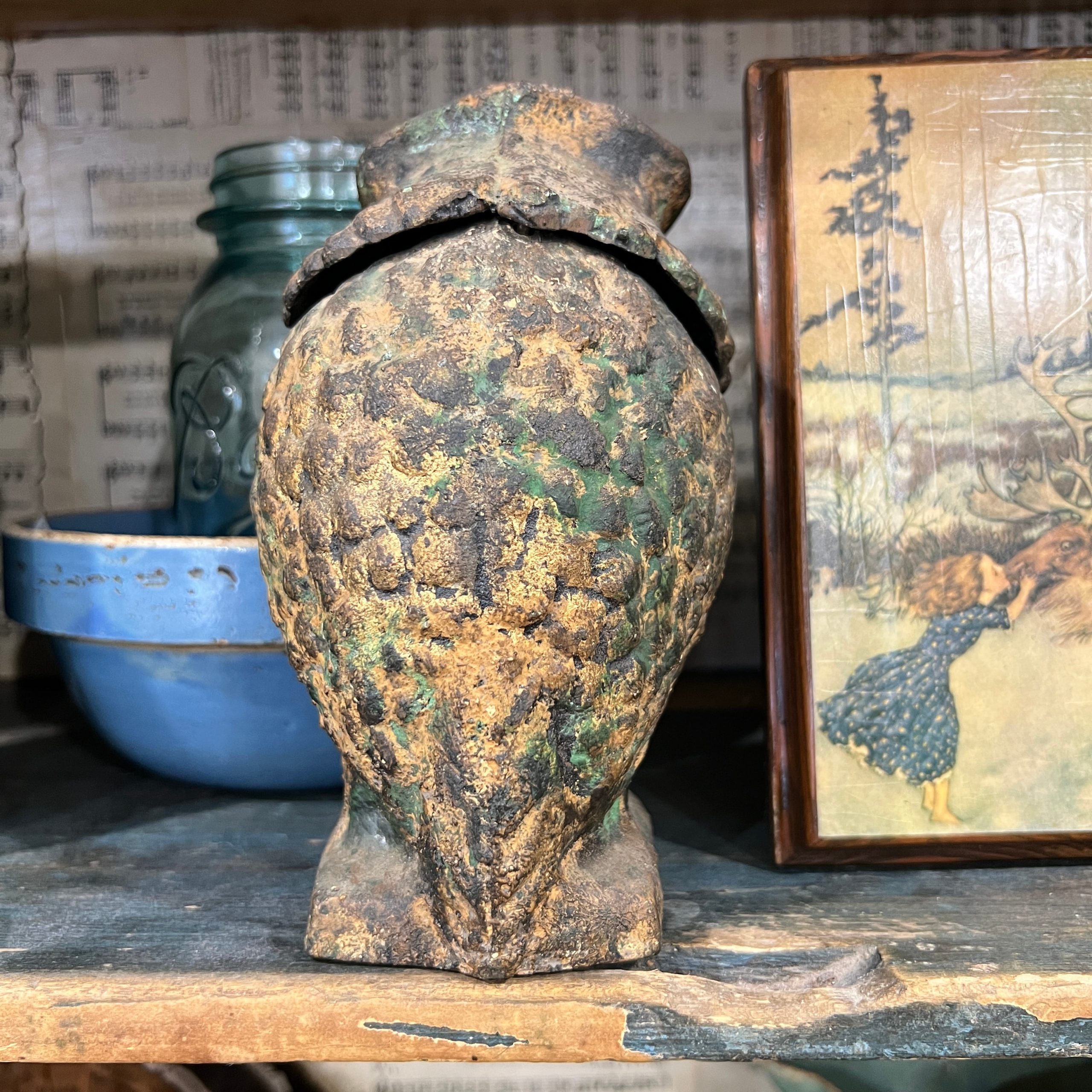 OMC Japan Cast Iron Owl Nodder - Image 3