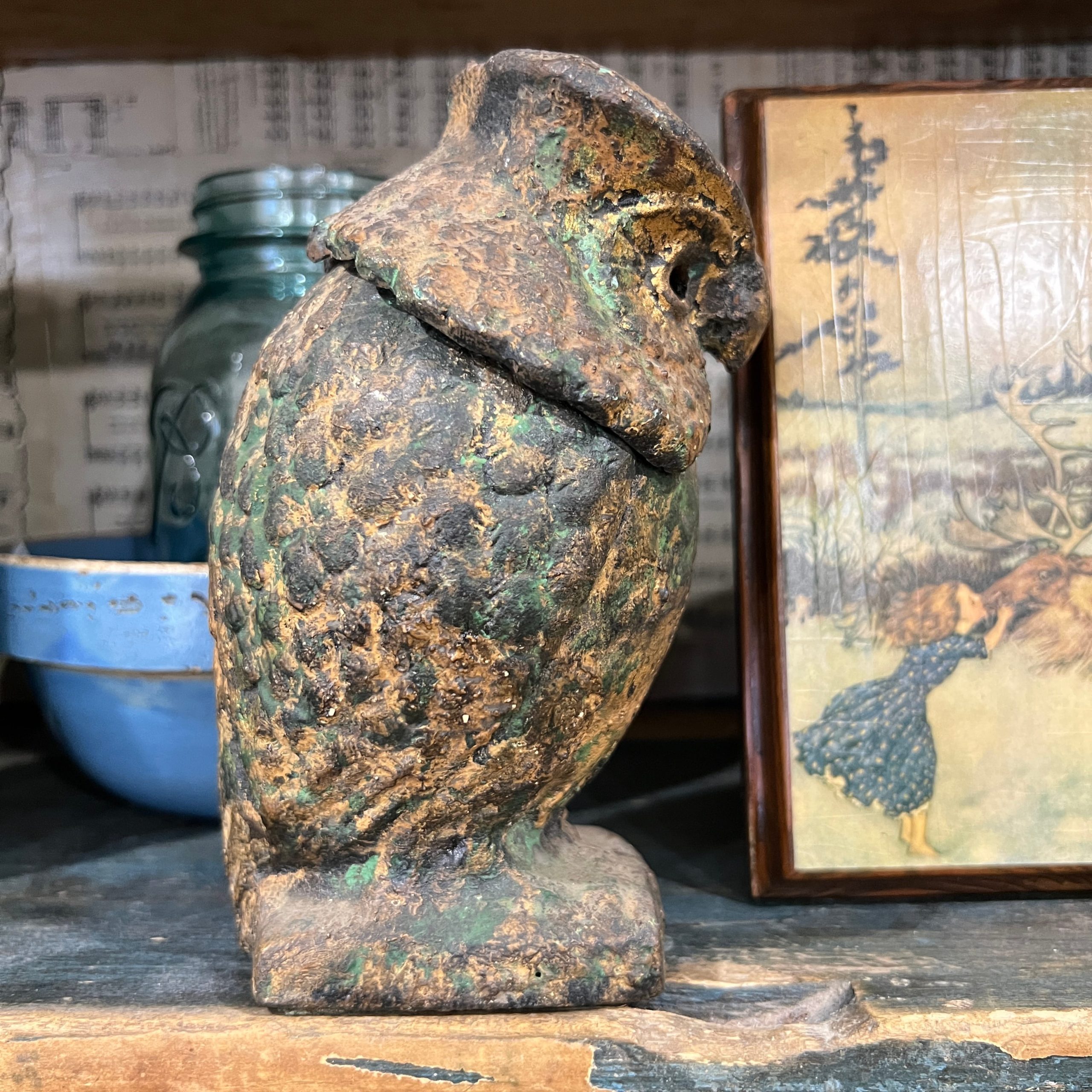 OMC Japan Cast Iron Owl Nodder - Image 4