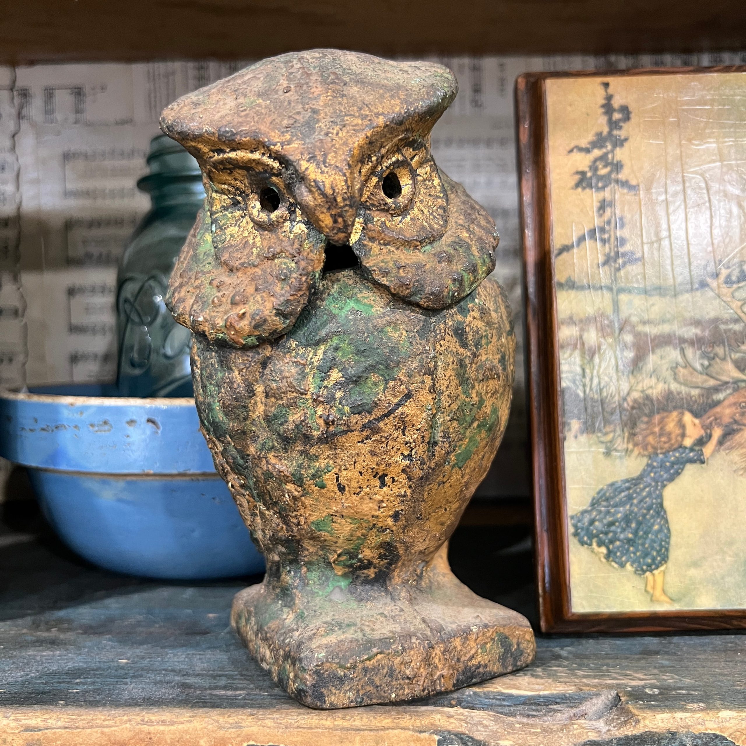 OMC Japan Cast Iron Owl Nodder - Image 5