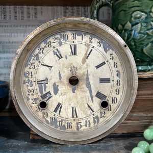 Vintage Round Metal Clock Face Waterbury Clock Company