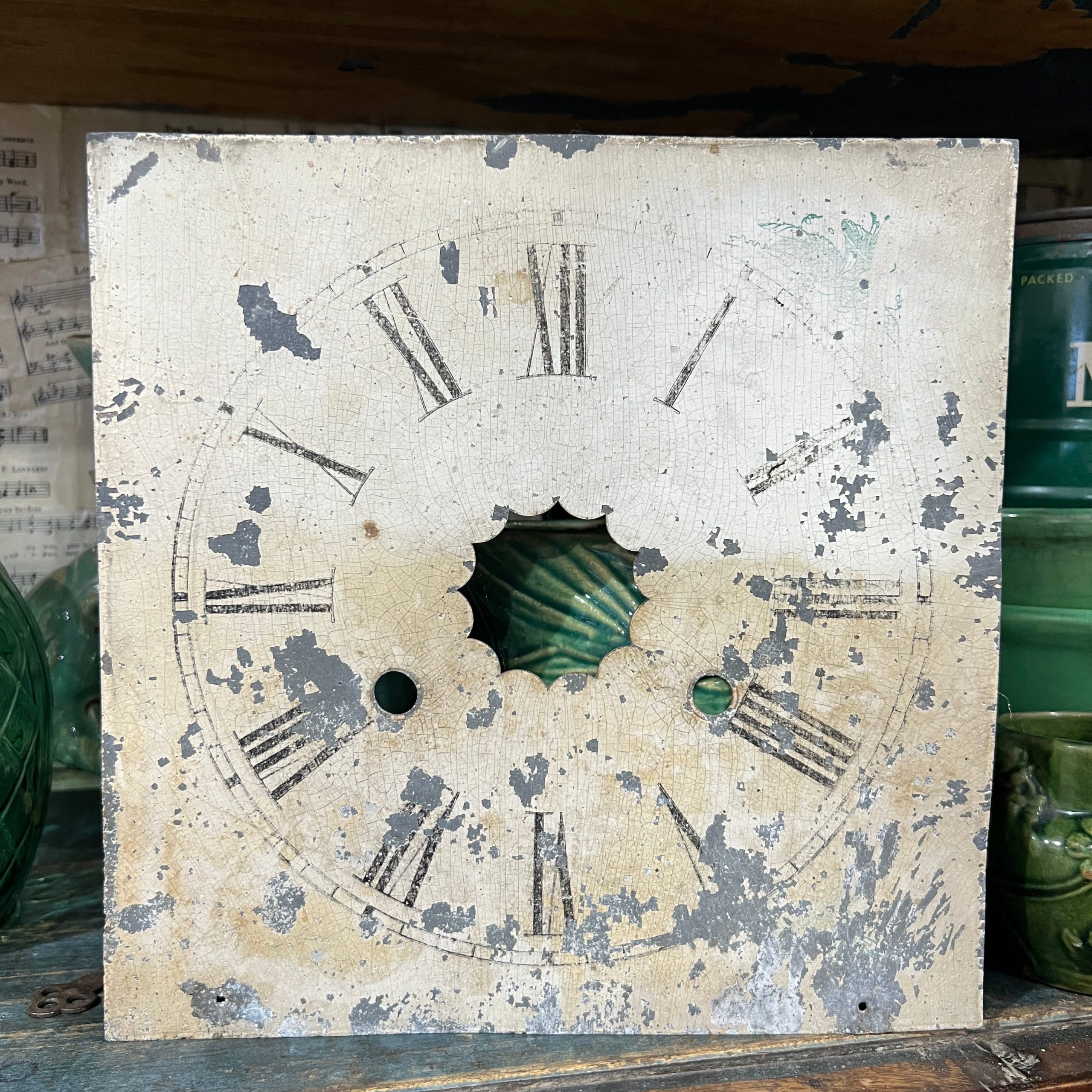 Vintage Square Clock Face